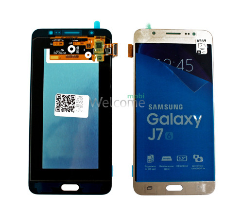 Дисплей Samsung SM-J710H Galaxy J7 (2016) в сборе с сенсором gold service orig