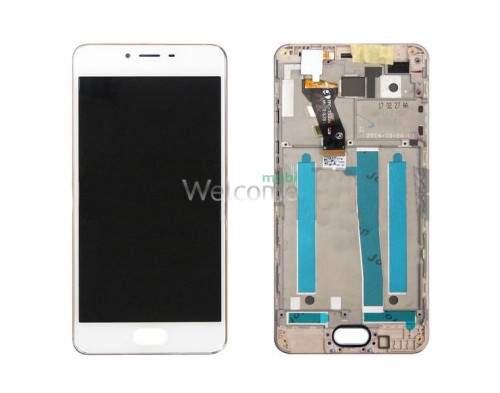 LCD Meizu M3S with touchscreen with frame white orig