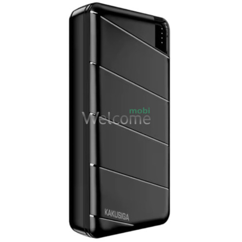 Зовнішній акумулятор (power bank) Kakusiga KSC-1086 20000mAh Fast Charge (2USB/22.5W) black