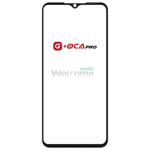 Скло корпусу G + OCA Pro ZTE Blade A34/ A54 з OCA- плівкою,з олеофобним покриттям, загартоване, black