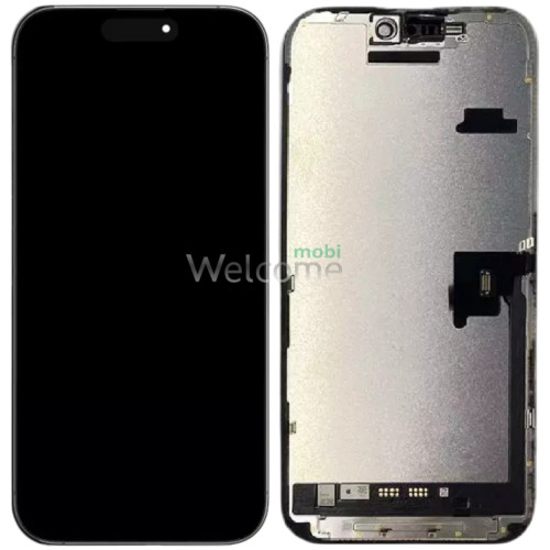 Дисплей iPhone 16 Pro в зборі з сенсором та рамкою black (сервісний оригінал)