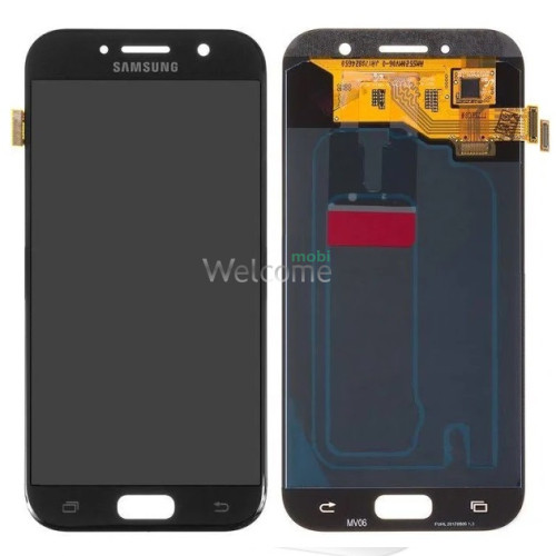Дисплей Samsung SM-A520F Galaxy A5 (2017) в зборі з сенсором black service orig