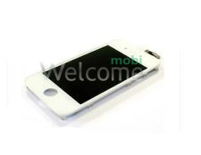 Дисплей iPhone 4G в зборі з сенсором та рамкою white (high copy)