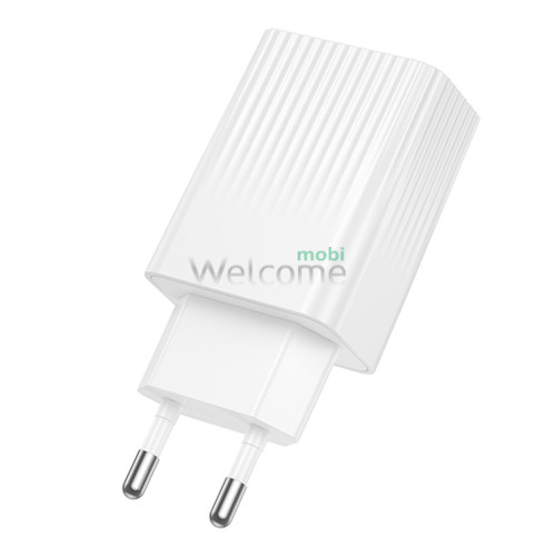МЗП Borofone BAS76A 1USB-C/1USB PD/QC 30W white