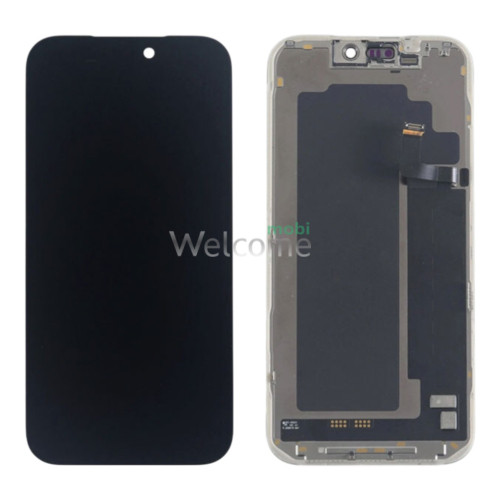 Дисплей iPhone 17 Pro Max в зборі з сенсором та рамкою black (оригінал переклей) A+