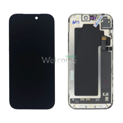 Дисплей iPhone 17 Pro в зборі з сенсором та рамкою black (оригінал переклей) A+