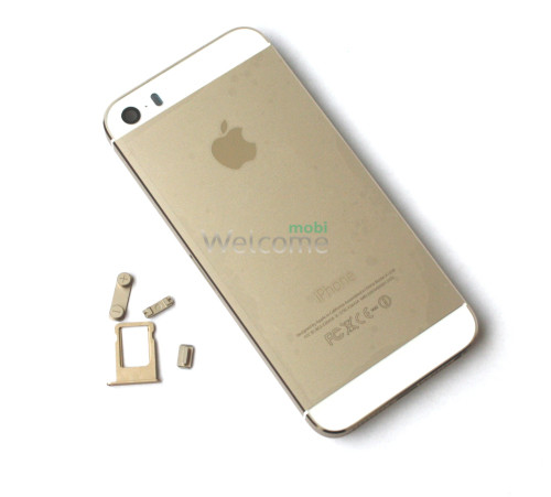 iPhone5S back cover gold high copy