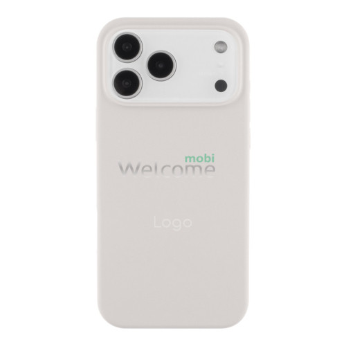 Silicone case for iPhone 17 Pro Max ( 9) White (закритий низ)