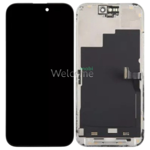 Дисплей iPhone 15 Pro Max в зборі з сенсором та рамкою black (оригінал переклей) без помилки