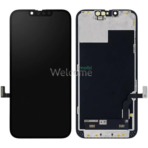Дисплей iPhone 13 в зборі з сенсором та рамкою black (оригінал переклей) без помилки