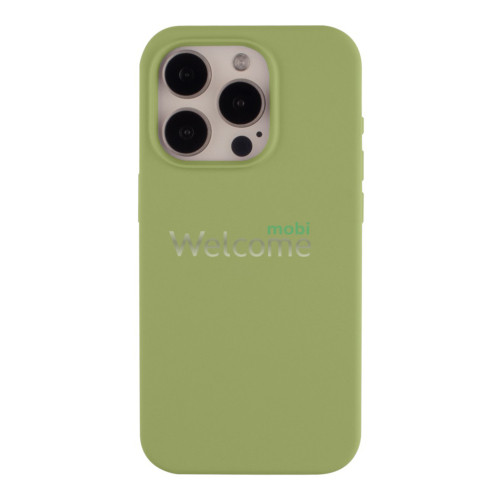 Silicone case for iPhone 15 Pro Max ( 1) mint (закритий низ)