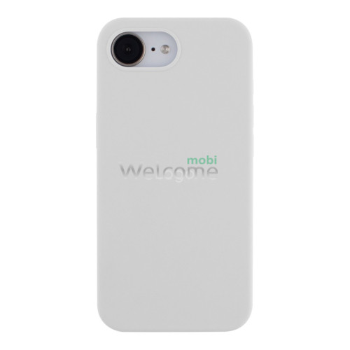 Silicone case for iPhone 16e/ iPhone 17e ( 9) White (закритий низ)