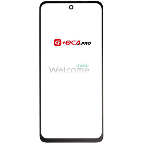 Стекло корпуса G + OCA Pro Motorola XT2437- 2 Moto G75 с OCA- пленкой, black