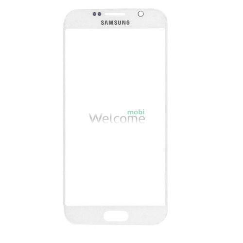 Стекло корпуса Samsung G920 Galaxy S6 white