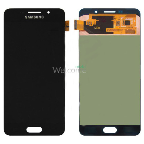 Дисплей Samsung SM-A710H Galaxy A7 в сборе с сенсором black service orig