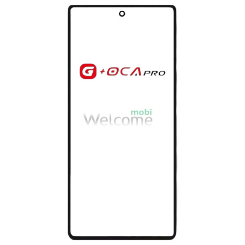 Скло корпусу G + OCA Pro Google Pixel 7 Pro з OCA- плівкою, black