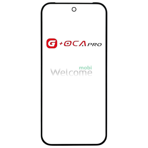 Скло корпусу G + OCA Pro Google Pixel 9 з OCA- плівкою, black