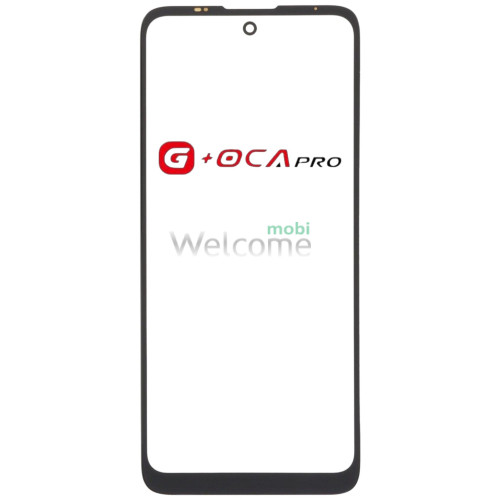 Скло корпусу G + OCA Pro Motorola XT2159 Moto E40 з OCA- плівкою, black