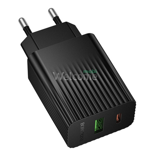 МЗП Borofone BAS76A 1USB-C/1USB PD/QC 30W black