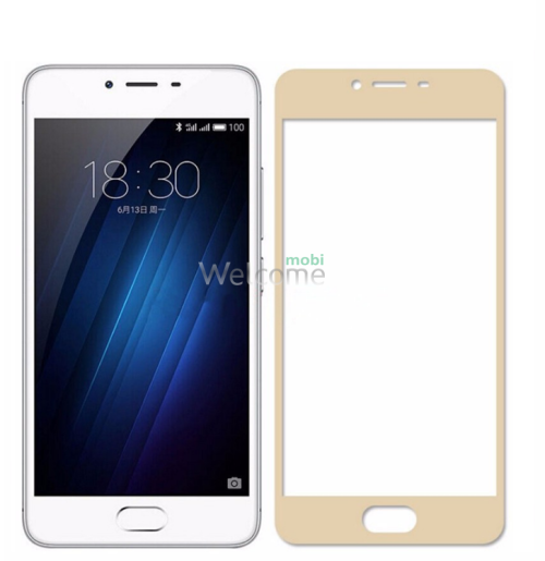 Скло корпусу Meizu Pro 6 gold orig