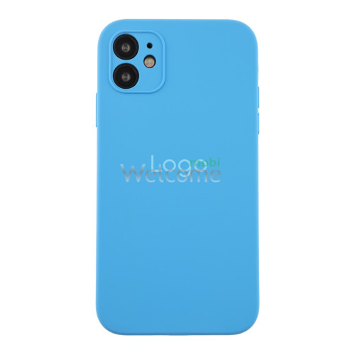 Silicone case for iPhone 11 ( 3) Royal Blue (закрытый низ) square side