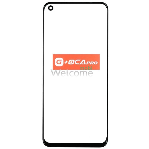 Скло корпусу G + OCA Pro OPPO A76/ A36/ A96/ Realme 8i/ 9i/ Narzo 50 з OCA- плівкою, black