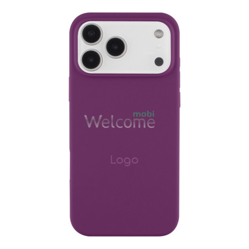 Silicone case for iPhone 17 Pro Max (43) Grape (закрытый низ)
