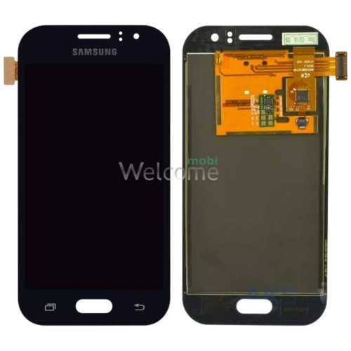 Дисплей Samsung J110 Galaxy J1 Ace в зборі з сенсором black TFT з рег. підсвіткою