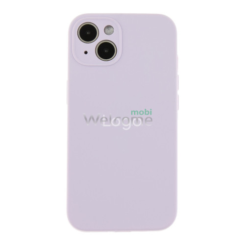 Silicone case for iPhone 13 (83) Lilac Purple (закритий низ та рамка камери)