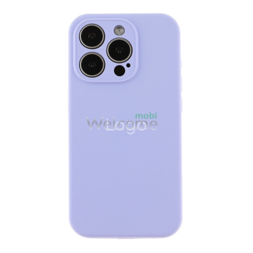 Silicone case for iPhone 15 Pro Max (39) Elegant Purple (закрытый низ и рамка камеры)