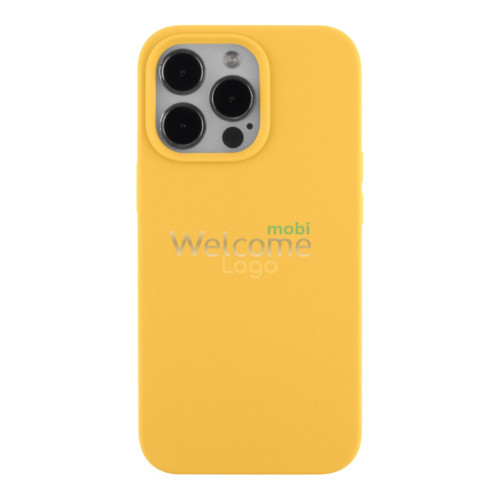 Silicone case for iPhone 13 Pro (50) Canary Yellow (закрытый низ)