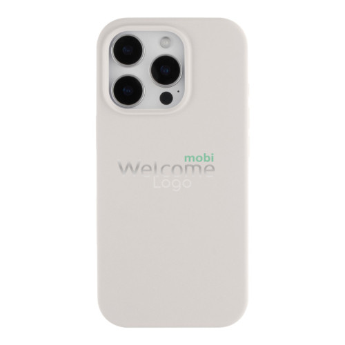 Silicone case for iPhone 16 Pro Max ( 9) White (закритий низ)