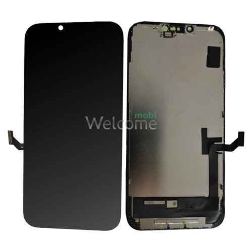 Дисплей iPhone 14 Plus в зборі з сенсором та рамкою black (GX ihard OLED) (під заміну IC)