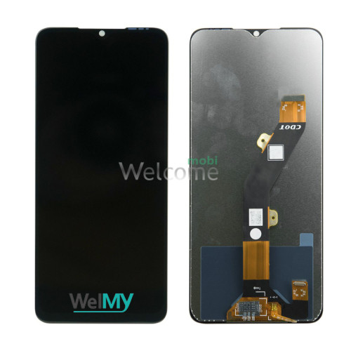 Дисплей Tecno Spark Go 2023, Pop 7, Pop 7 Pro, Spark 10, Spark 10C в сборе с сенсором black (FPC6605- 5) (Welmy)