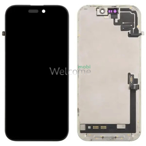 Дисплей iPhone 17 в зборі з сенсором та рамкою black (оригінал завод) без помилки