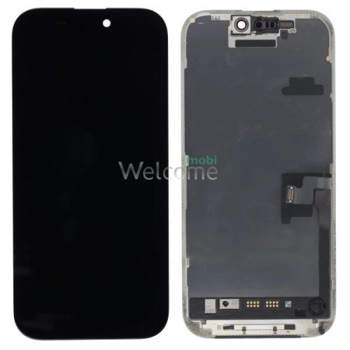 Дисплей iPhone 16 Pro в сборе с сенсором и рамкой black (оригинал завод) без ошибки