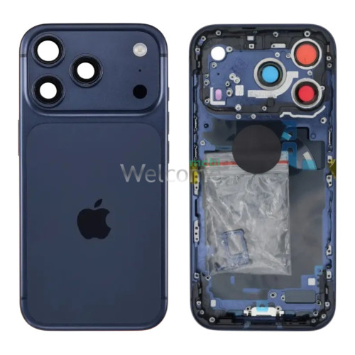 Корпус iPhone 17 Pro deep blue (оригинал) A+ EU