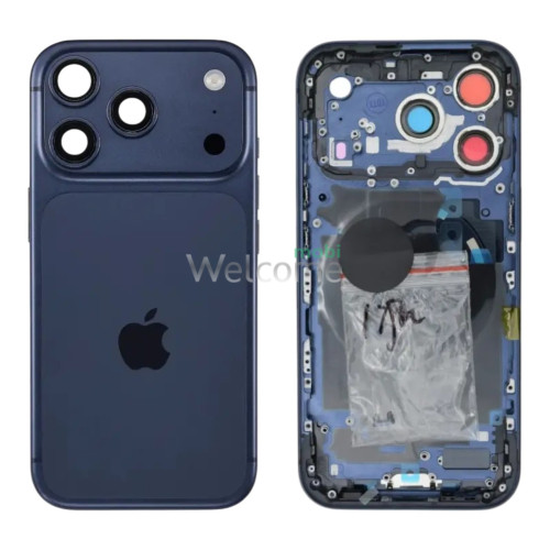 Корпус iPhone 17 Pro deep blue (оригинал) A+ US