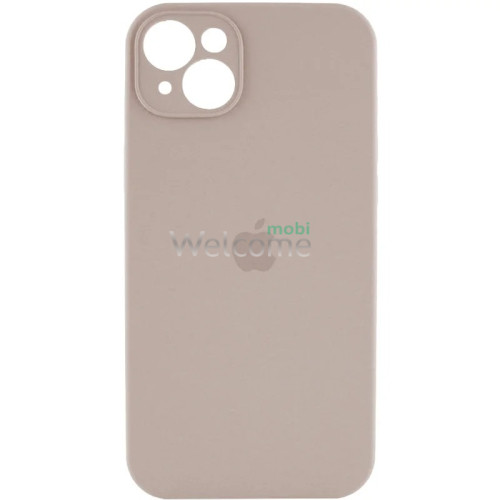 Silicone case for iPhone 13 ( 9) Antique White (закритий низ та рамка камери)
