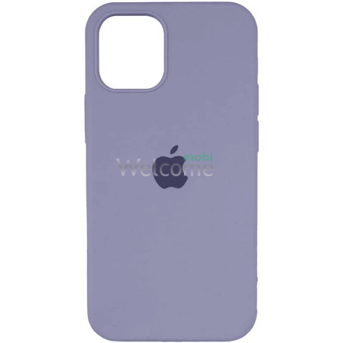 Silicone case for iPhone 15 (28) Lavender Grey (закритий низ)