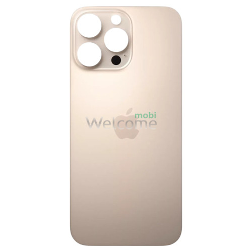 Задня кришка (скло) iPhone 16 Pro Max desert titanium (оригінал завод) у зборі на рамці PREMIUM