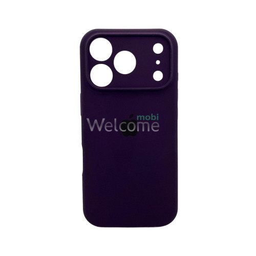 Silicone case for iPhone 17 Pro (59) Berry Purple (закритий низ та рамка камери)