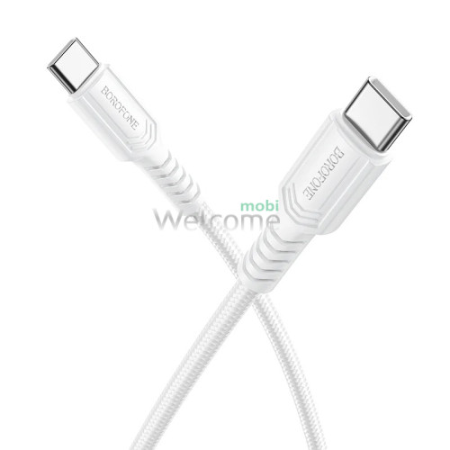 PD кабель Type- C to Type- C Borofone BX116 Certain 60W 1m white