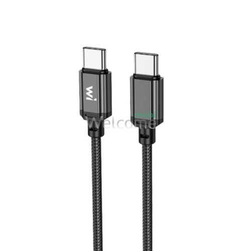 PD кабель Type- C to Type- C Wibrand Cobra 60W 1m black