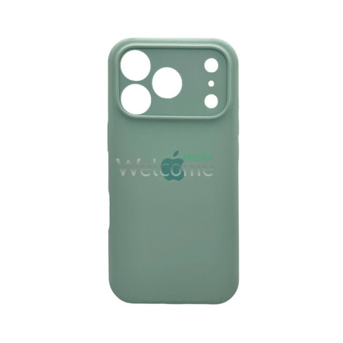 Silicone case for iPhone 17 Pro (48) Sky Blue (закритий низ та рамка камери)