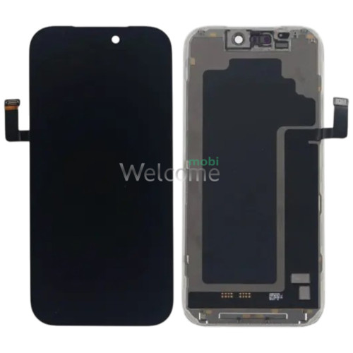 Дисплей iPhone 17 Pro в зборі з сенсором та рамкою black (DD Soft OLED) без помилки