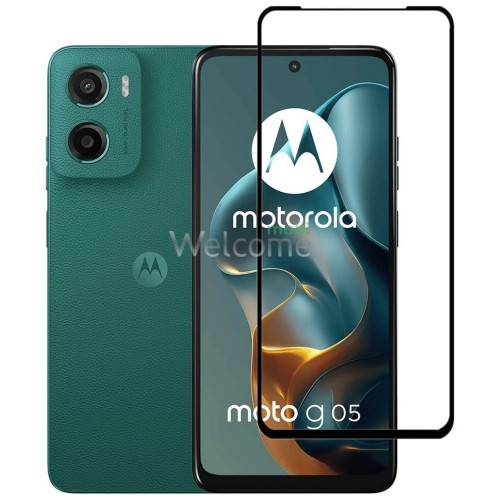 Скло Motorola G05/ G15/ E15/ G35 (0.3 мм, 4D ARC Люкс) black