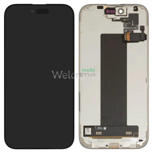 Дисплей iPhone 17 Air в зборі з сенсором та рамкою black (GX SOFT OLED) (під заміну IC)
