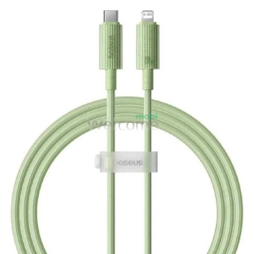 PD кабель Type- C to Lightning Baseus Habitat Series Fast Charging Cable 20W 2m Natural Green