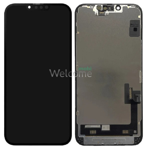 Дисплей iPhone 14 в зборі з сенсором та рамкою black (оригінал переклей)